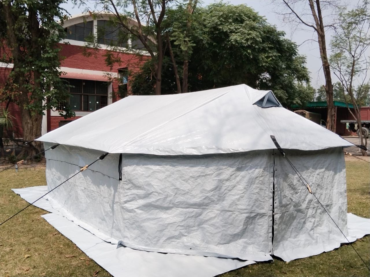 UNHCR tent containers